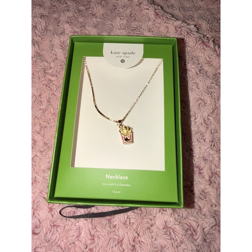 Kate Spade New York x Target French Fry Charm Tennis Necklace Sealed Food Fun